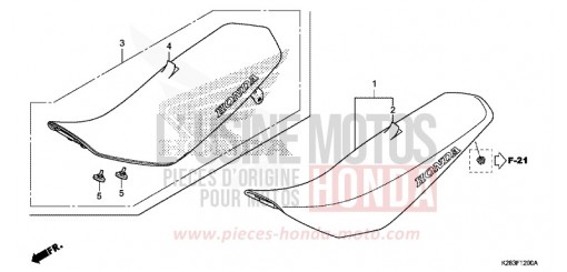 SIEGE CRF125FK de 2019